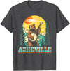 The Thrift Garage Asheville North Carolina Banjo Bear Vintage Nature T-Shirt - Dark Heather Grey