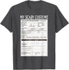 Funny Spooky Halloween Costume Ideas Job Application Funny Scary Halloween Costume Trick or Treat T-Shirt - Dark Heather Grey