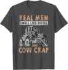 Farmer Apparel Real Men Smell Like Diesel And Cow Crap T-Shirt - Dark Heather Grey