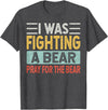 Broken Arms Legs Injury Get Well Soon Recovery Funny Accident Humor Get Well Soon - I Was Fighting A Bear T-Shirt - Dark Heather Grey