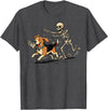Halloween Costume Spooky Skeleton Beagle Beagle Skeleton Halloween T-Shirt - Dark Heather Grey