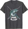 Fishing IM Co Pike Slayer Fishing Fisherman Northern Pike T-Shirt - Dark Heather Grey