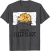 Sleeping & Napping Shirt Gifts For Nap Lovers Favorite Sleepshirt Lion, Napping Lion Pajama T-Shirt - Dark Heather Grey