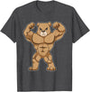 Snabdesign84 Bear Bodybuilder Bodybuilding Sports T-Shirt - Dark Heather Grey