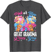 Bears Pink Or Blue Gender Reveal Bears Pink Or Blue Great Grandma Loves You Gender Reveal T-Shirt - Dark Heather Grey