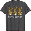 Cute Rabbit Lover Bunny Graphic T-Shirt (Red) in Dark Heather Grey