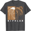 Cool I Love Polar Bears With Bipolar Designs Bipolar Cute Mental Disorder Polar Bear Gift T-Shirt - Dark Heather Grey