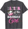 Cow Lover Birthday Men Women Kids Shirts & Gifts Sister of The Birthday Girl Farm Cow Matching Family Shirt T-Shirt - Dark