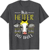 Cow Lover - Funny Animal Farm Gifts This heifer does not take bull design farm cow holding T-Shirt - Dark Heather Grey