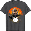 Drum Instrument Drummer Apparel Musical Animal Bear Playing Drums For Drum Lover And Musical Drummer Lover T-Shirt - Dark Heather Grey