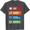 Polar Bear Plunge Cold Plunge Tub Accessories Eat Sleep Cold Plunge Repeat Funny Ice Bath Enthusiast Men T-Shirt - Dark Heather Grey