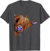 SHiRLeY MacARTHuR HiGHLaND CoW PRiNT ANiMaL PRiNT ' SuGaR LuMP ' T-Shirt - Dark Heather Grey