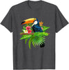 Toucan Bird Ornithologist Gift Idea Tropical Birds Exotic Summer Animal Toucan T-Shirt - Dark Heather Grey