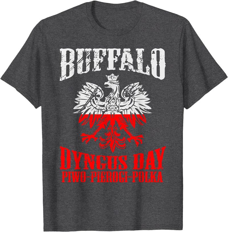 polish buffalo Dyngus Day Buffalo T-Shirt - Dark Heather Grey