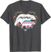 LGBT Trans Pride Shirts Mom Mama Bear for Moms LGBTQ Mama Bear Transgender Flag Gay Equal Rights Trans T-Shirt - Dark Heather Grey