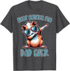 Funny Guinea Pig Daddy Cute Guinea Pig Designs Guinea Pig Dad Funny Guinea Pig T-Shirt - Dark Heather Grey