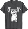 Vintage Rat Retro Weight Lifting Gym Hamster Deadlift Funny T-Shirt - Dark Heather Grey