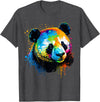 Cute Panda Lovers Kawaii Asian Bears Gifts DAIMMER Watercolor Panda T-Shirt - Dark Heather Grey