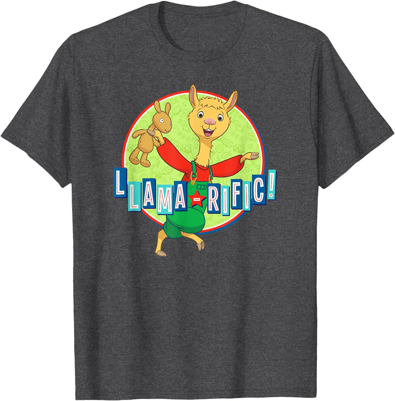 Llama Llama Netflix Red Pajama Llama-rific Tee Shirt T-Shirt - Dark Heather Grey