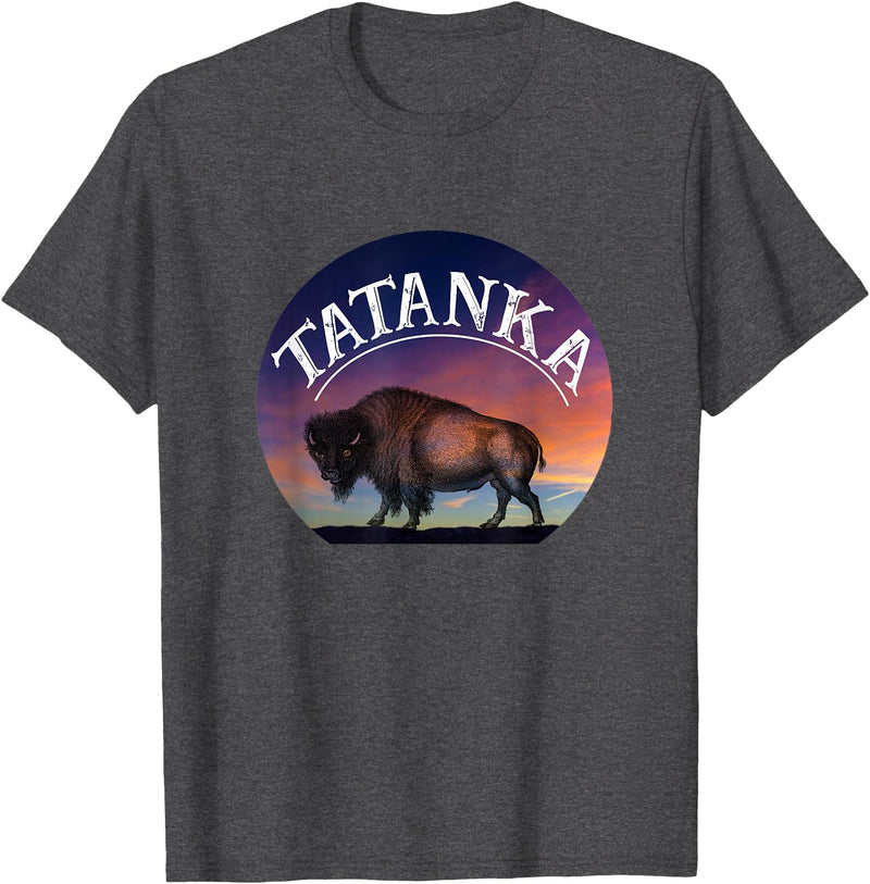 Buffalo Bison Wildlife Shirts Tatanka American Buffalo T-Shirt - Dark Heather Grey