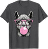 Llama Lovers Funny Animal Tee for Men Women & Kids Cute Llama Shirt for Women Funny Llama Lovers T-Shirt - Dark Heather Grey