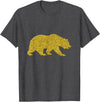 SunFrot Bear Vintage Golden Retro Animal Symbol T-Shirt - Dark Heather Grey
