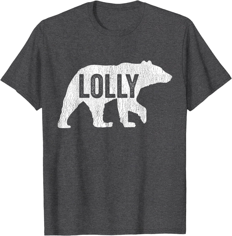 Matching Family Bear by Foxio Lolly Bear Matching Family Camping Bear Funny Lolly T-Shirt - Dark Heather Grey