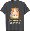 Best & Fun Guinea PIg Designs Funny, Cute Guinea Pig Grandma Grandmother Nana T-Shirt - Dark Heather Grey