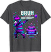 Llama Pinata Birthday Family Decorations Bruh Its My Birthday Llama Pinata Boy Girl Family Party Bday T-Shirt - Dark Heather Grey