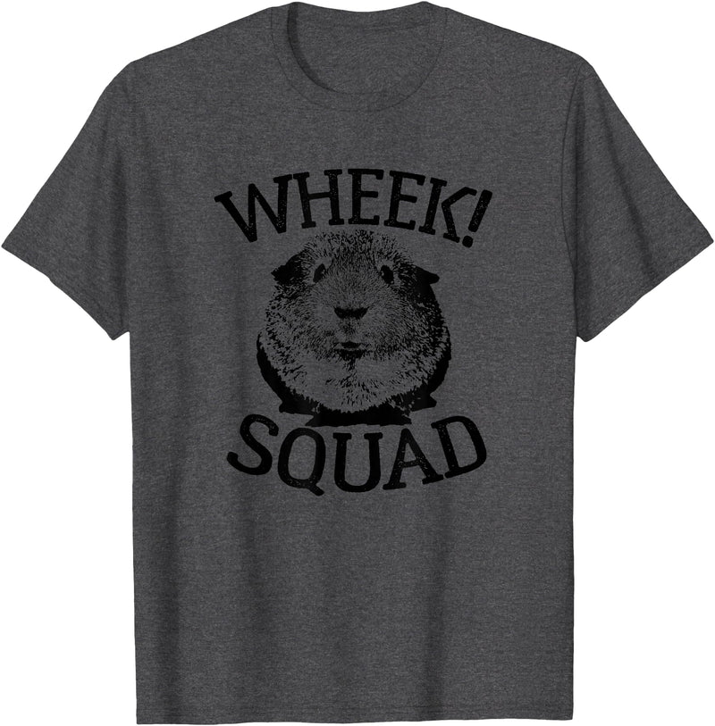 Guinea Pig Squads Guinea Pig T-shirts Wheek Squad Cute Funny Guinea Pig Shirts T-Shirt - Dark Heather Grey