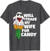Swinger Upside Down Pineapple Apparel Will Trade My Wife For Candy Pineapple Halloween Swinger Men T-Shirt - Dark Heather