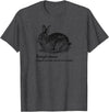 Booplesnoot Cute Bunny Funny Rabbit Pet Back to School T-Shirt in Dark Heather Grey