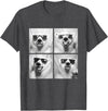 Funny Animal Photography Clothing Co. Funny Polar Bears with Sunglasses Cool Ice Bears Humor Meme T-Shirt - Dark Heather Grey