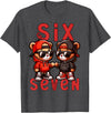 Funny Teddy Bear 67 Matching Teenager Boys Designs 67 Teddy Bear 6 7 Meme for Boys Kids Cute School Six Seven T-Shirt - Dark Heather Grey