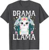 Llama Lover Gift Co. Drama Llama for Kids T-Shirt - Dark Heather Grey
