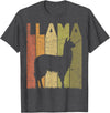 Alpaca Llama Vintage Llama Farming Designs. Llama Vintage Alpaca Llama Lover Retro Alpaca Farmer T-Shirt - Dark Heather Grey