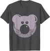 Cub & Bear Beard Hair Shirts Mens Cub & Bear Bears Hairy Beard Face Shirt So Trendy and Cute T-Shirt - Dark Heather Grey