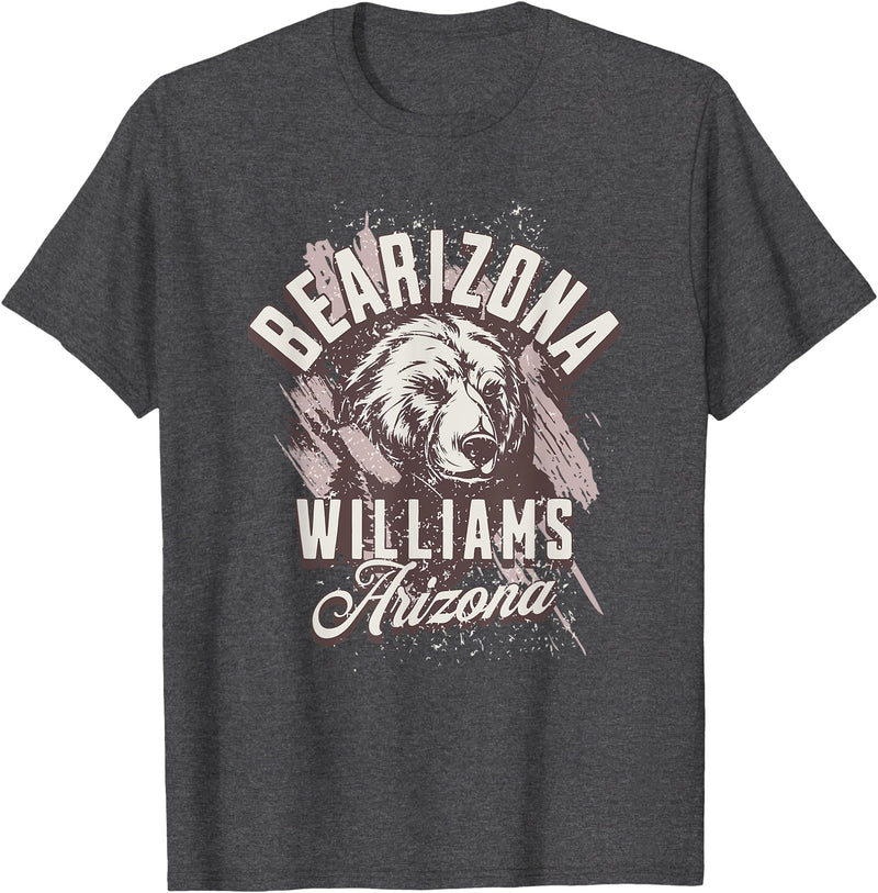 Williams Arizona Bearizona Wildlife Park Bearizona Arizona Bear AZ T-Shirt - Dark Heather Grey