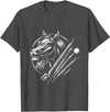 Equine Dentistry Equine Veterinarian Apparel Equine Dentistry Horse Lover Designs T-Shirt - Dark Heather Grey