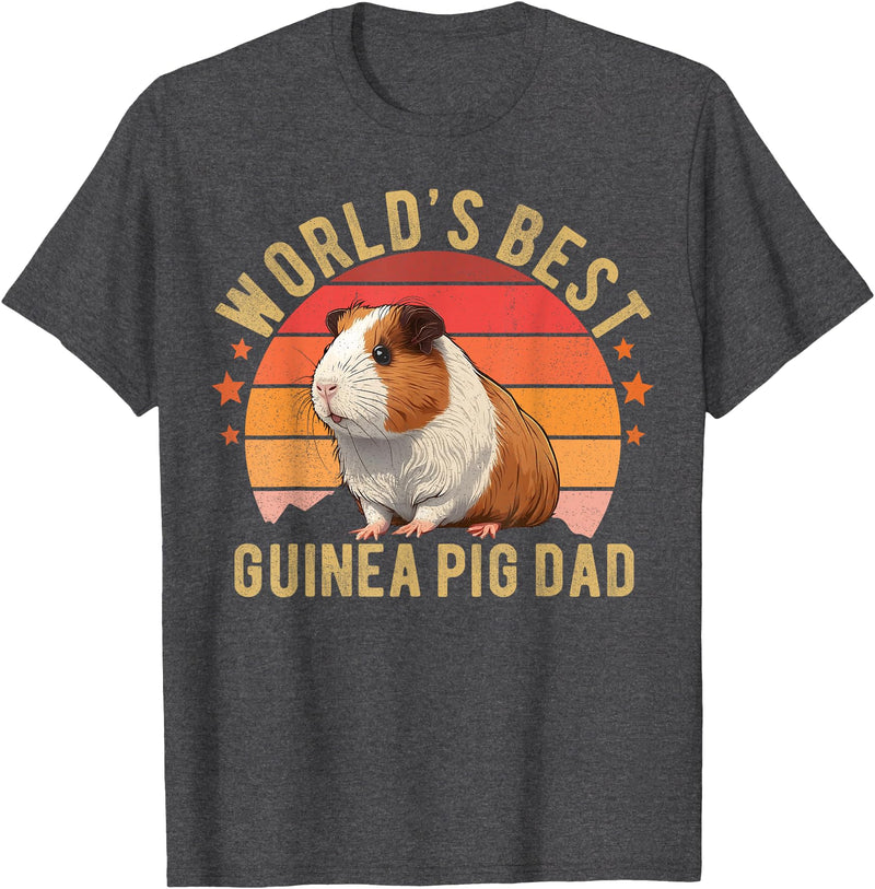 Guinea Pig Lovers Guinea Pig Tees Guinea Pig Shirt Worlds Best Guinea Pig Dad Furry Potato T-Shirt - Dark Heather Grey