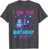 Birthday Party Shirts For Men Women Kids I Am The Birthday Boy Llama Pinata Bday Party Boys Kids T-Shirt - Dark Heather Grey