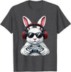 Funny Gaming Game Rabbit Easter Men Boy Toddler Kid T-Shirt in Dark Heather Grey