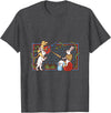 Knights Templar Rabbit - Medieval Renaissance Fair T-Shirt in Dark Heather Grey