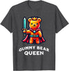 Gummy Bear Funny Quote Gummy Bear Queen Funny Gummy Bear Lovers Saying Illustration T-Shirt - Dark Heather Grey