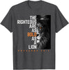 Funny The Righteous Are As Bold As A Lion Bible Verse T-Shirt - Dark Heather Grey