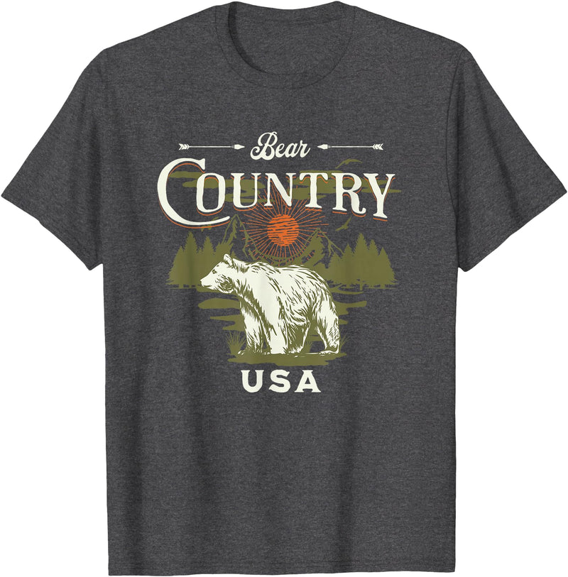 Bear Country USA Rapid City South Dakota T-Shirt - Dark Heather Grey