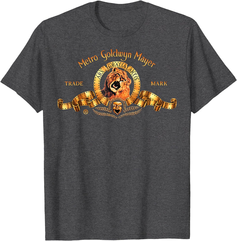 MGM Classic Lion Logo T-Shirt - Dark Heather Grey