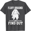 Holland Lop Rabbit Lover Fluff Around Find Out T-Shirt in Dark Heather Grey