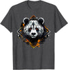 Synthwaive Panda Bear Halloween T-Shirt for Men Women T-Shirt - Dark Heather Grey