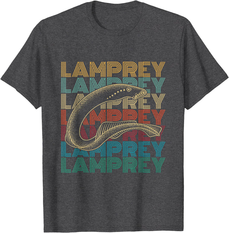 Lamprey and Sea Lamprey Design Sea Lamprey Fish Design for a Lamprey expert T-Shirt - Dark Heather Grey